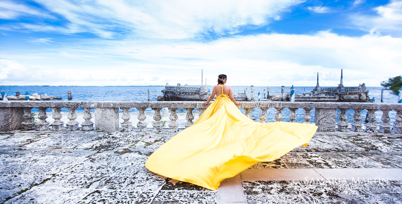 Vizcaya Quince, yellow fantasy dress
