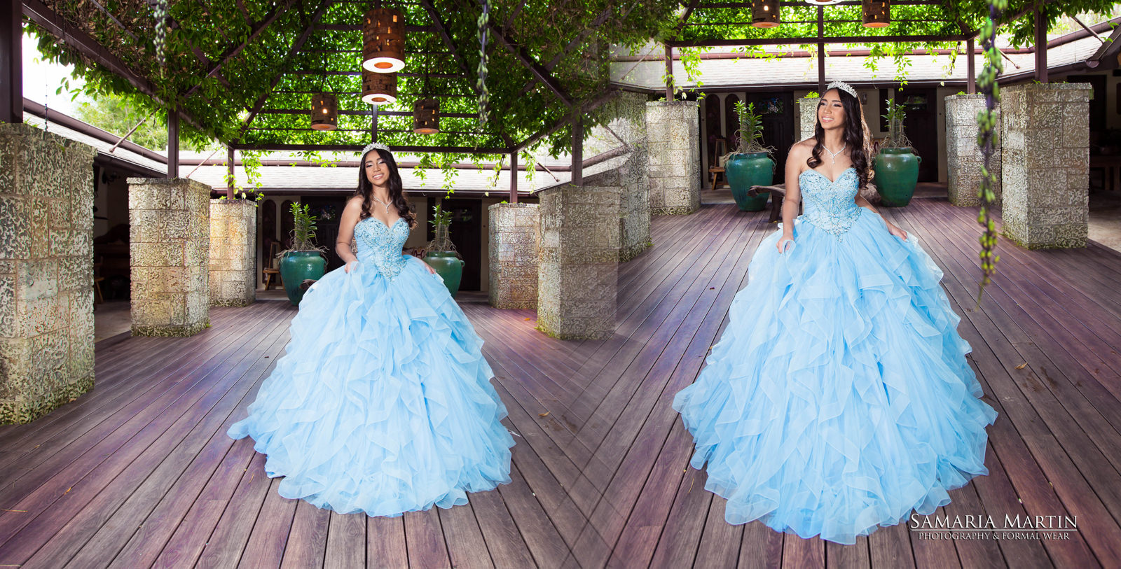 quinceanera with flowers, samaria martin photography, quinceaneras dresses in Miami, Miami dress rental, quince photography near me