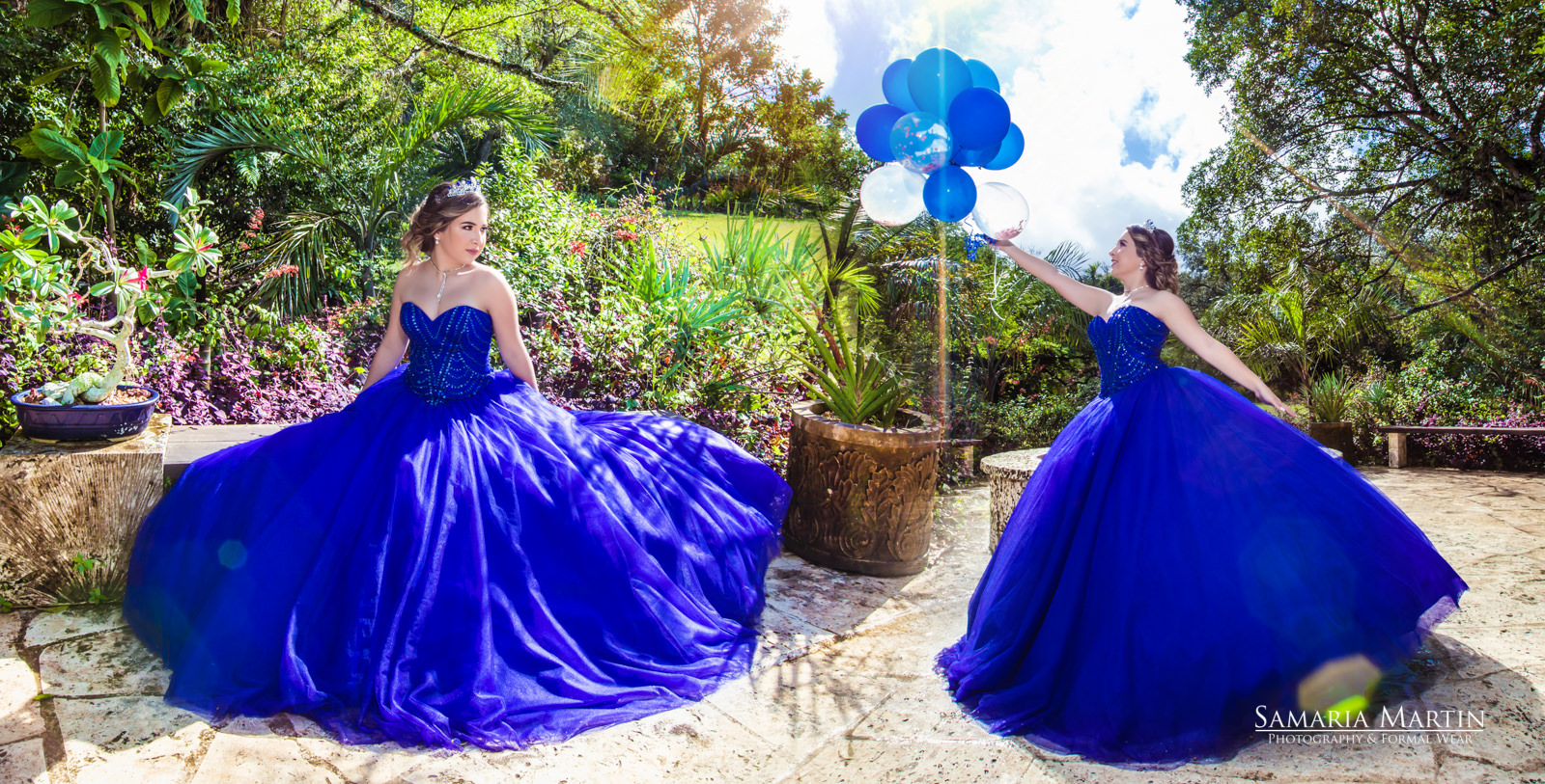 Quinceanera with flowers, quinceanera photoshoot in the forest, sweet 15, 15 photoshoot with flowers, best Tampa photographer, Samaria Martin