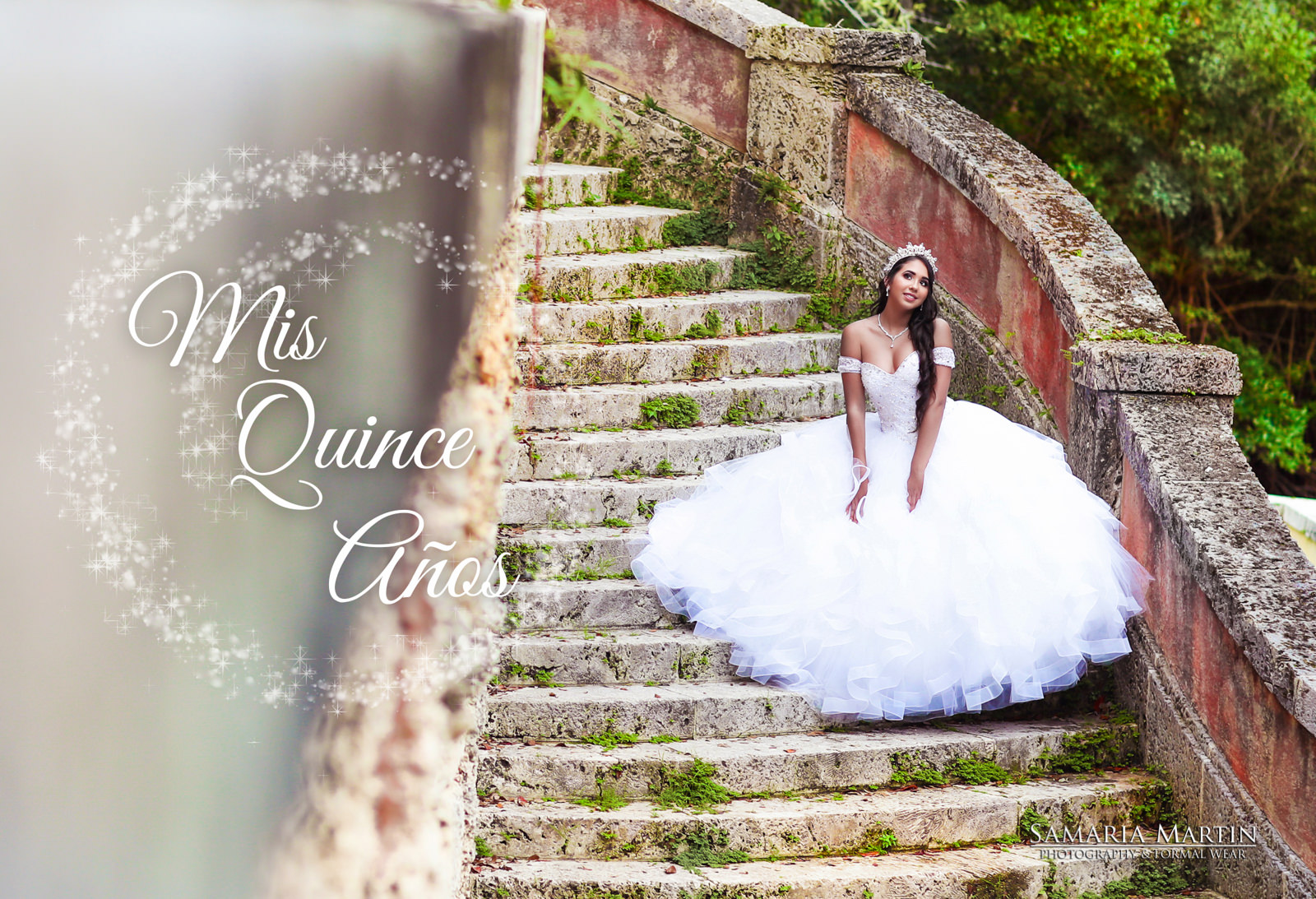 Vizcaya, custom photoshoot quinceanera, quinceanera en Vizcaya, Samaria Martin best quince photographer, quinceaneras photoshoot in