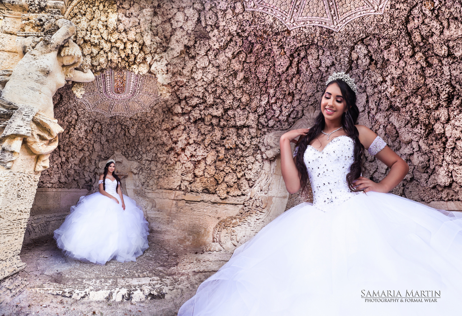 Vizcaya, custom photoshoot quinceanera, quinceanera en Vizcaya, Samaria Martin best quince photographer, quinceaneras photoshoot in