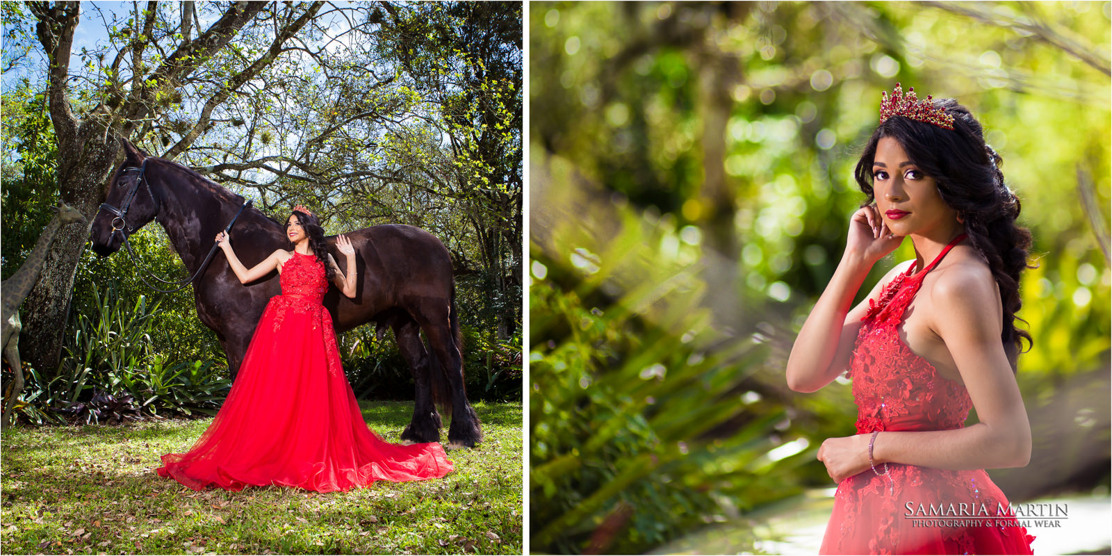 best quinceaneras dresses 2020, Quinceanera photoshoot with a horse, Best quinceaneras pictures, Best photographer in Tampa, Samaria Martin Photographer