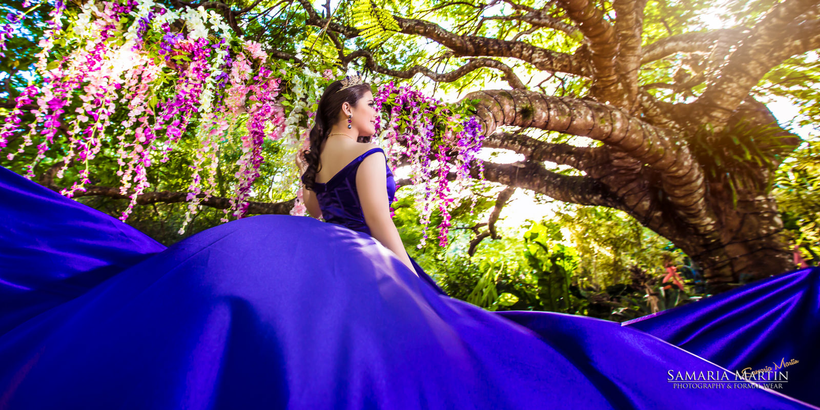 blue quincanera dresses, naples best photographer, Samaria Martin photography, quinceanera with flowers, quinceanera dresses websites