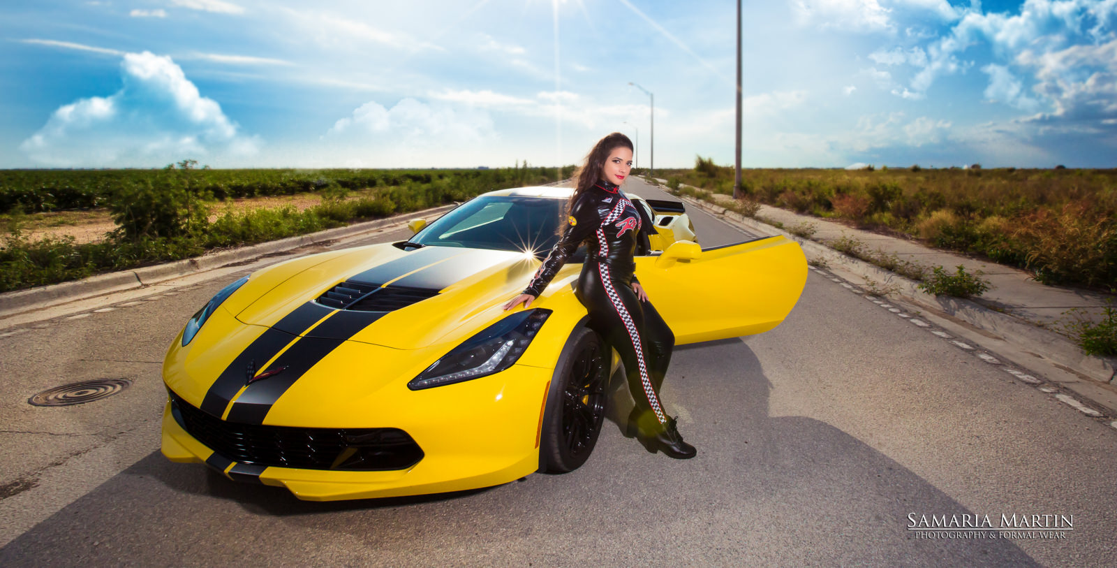 original quinceañera photos, corvette photoshoot, red quinceanera morilee dresses, samaria martin, mejores fotos de quinceaneras en tampa1