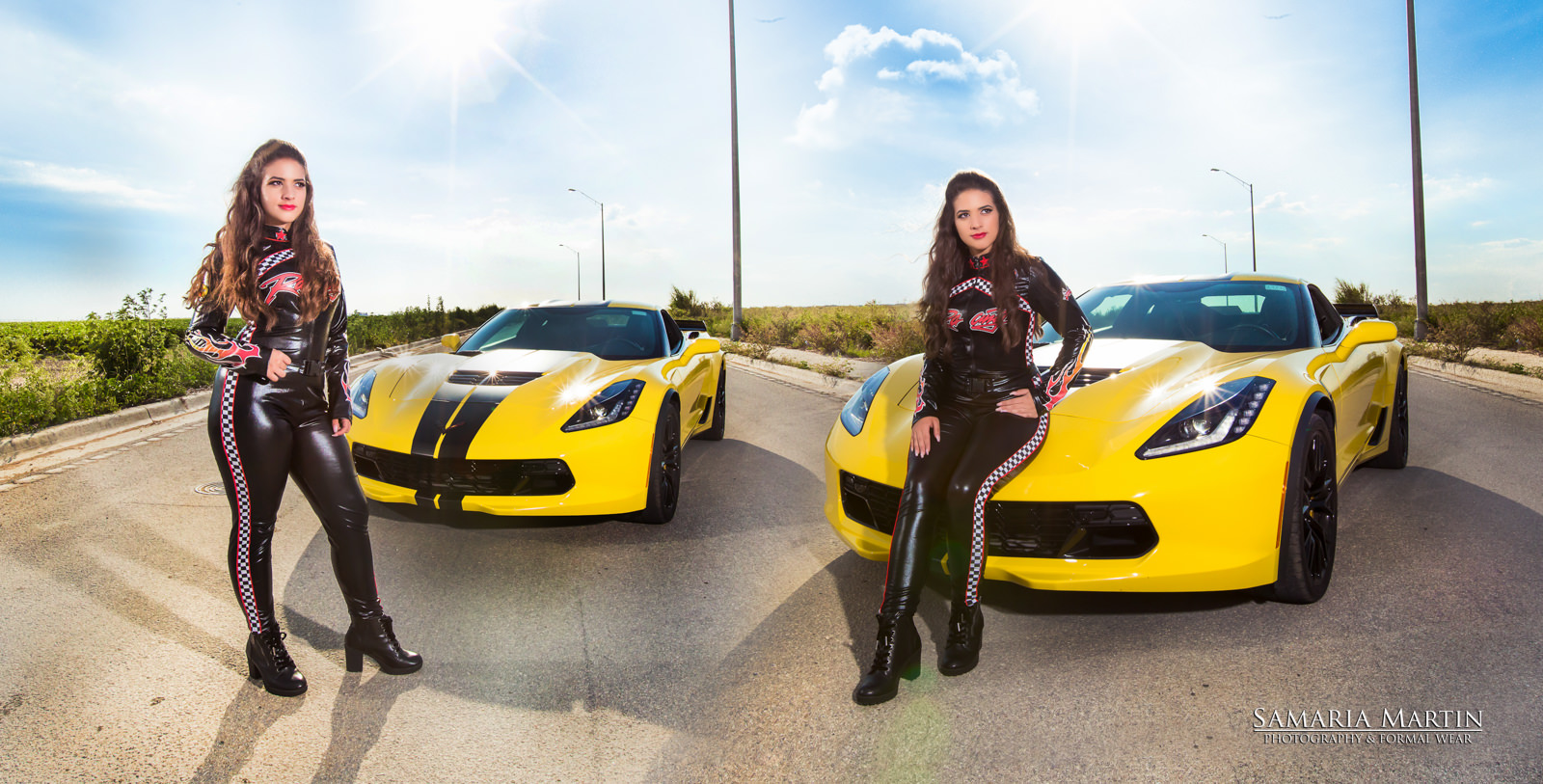 original quinceañera photos, corvette photoshoot, red quinceanera morilee dresses, samaria martin, mejores fotos de quinceaneras en tampa1