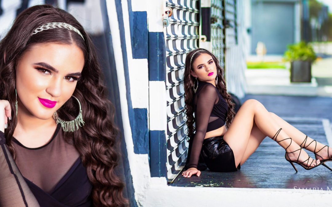 Quince photoshoot, fotos de quince en Wynwood, vestidos de quince en Miami, Miami dress rental, Samaria Martin photography in Miami