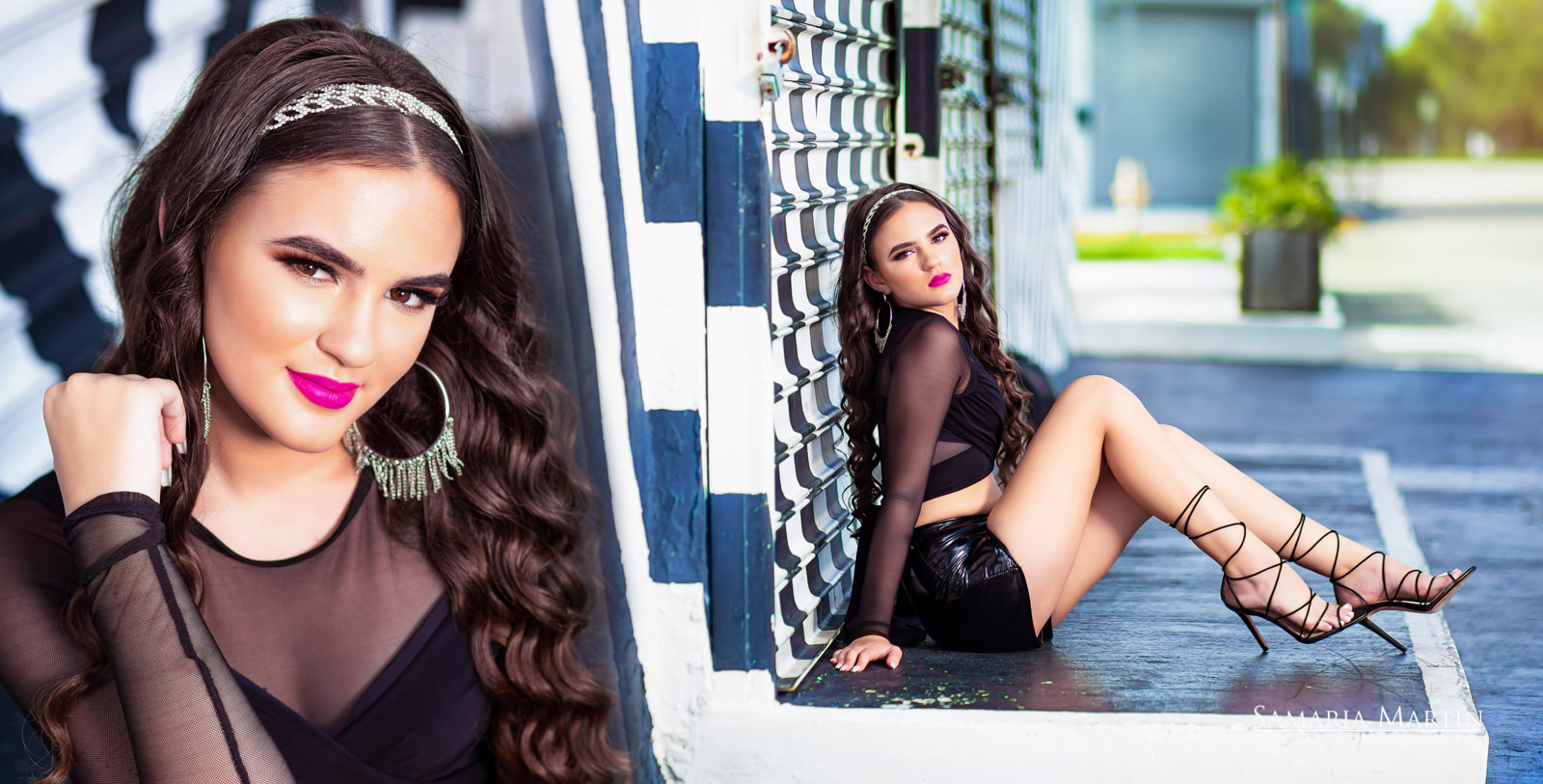 Quince photoshoot, fotos de quince en Wynwood, vestidos de quince en Miami, Miami dress rental, Samaria Martin photography in Miami