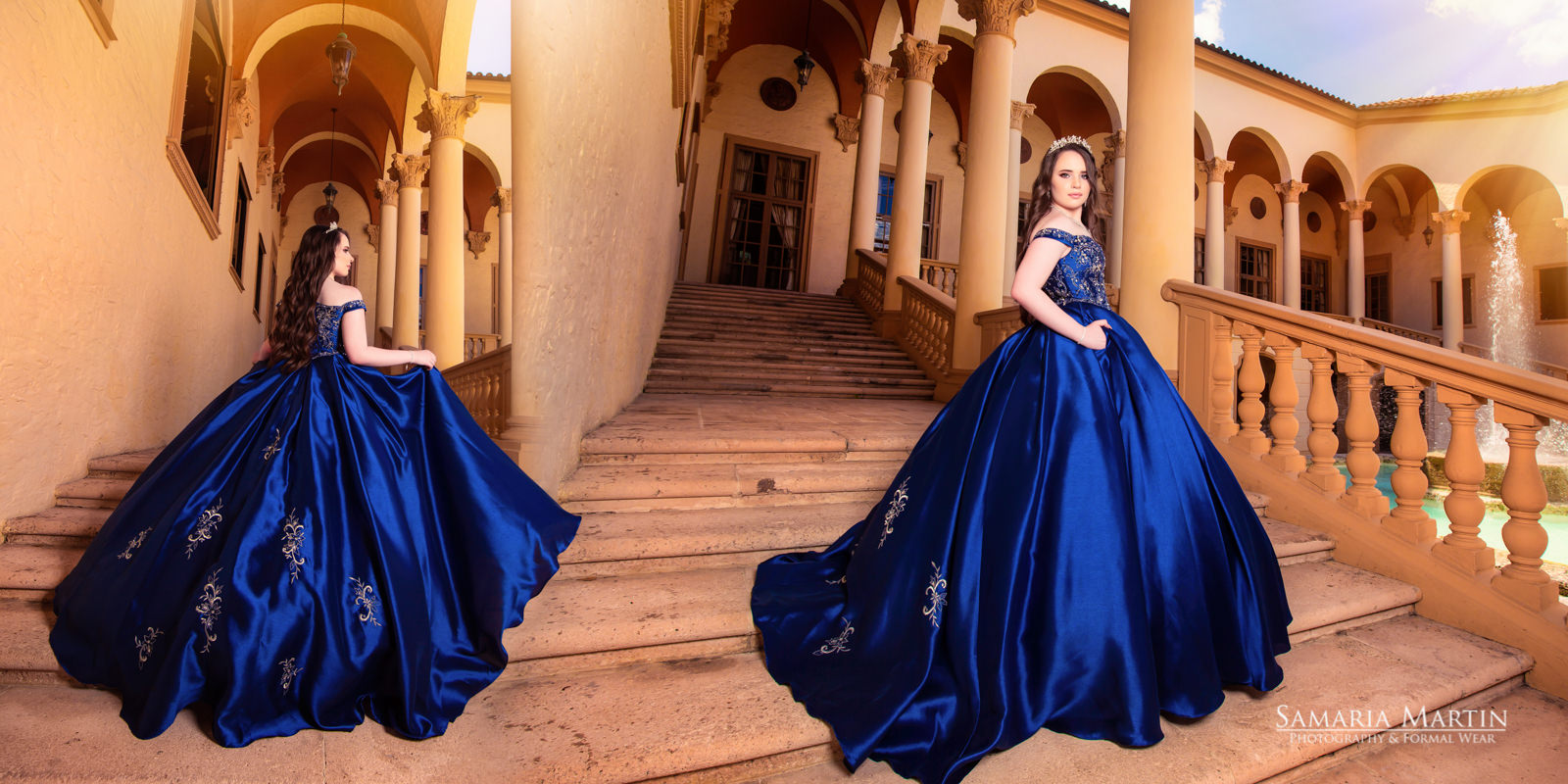 Photos in Biltmore, professional studio, quinceanera collection, best quinceanera pictures, Samaria Martin