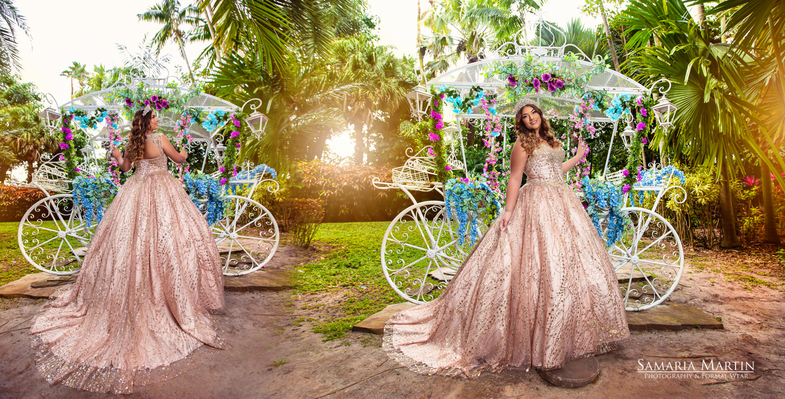 Fashion photoshoot, best quinceanera pictures in Miami, Samaria Martin Photographer, where to rent quinceanera dresses, quinceanera dress collection 3