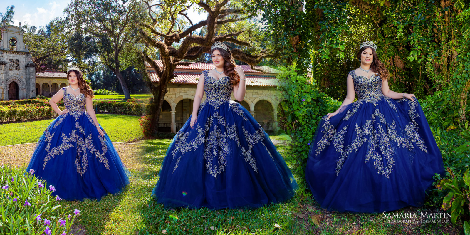 Quince Photography, mejores sesiones de fotos para quinceaneras en Miami, blue quinceanera dresses, Miami Dress Rental, Samaria Martin photpgraphy 3