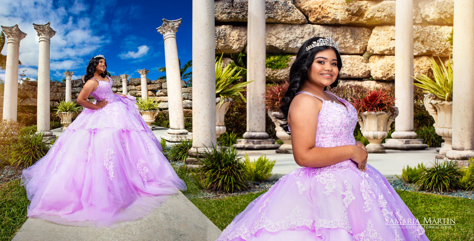 15 photoshoot with flowers, best Tampa photographer, Samaria Martin, red quinceanera dresses, Marys Bridal, Villa Turqueza 3