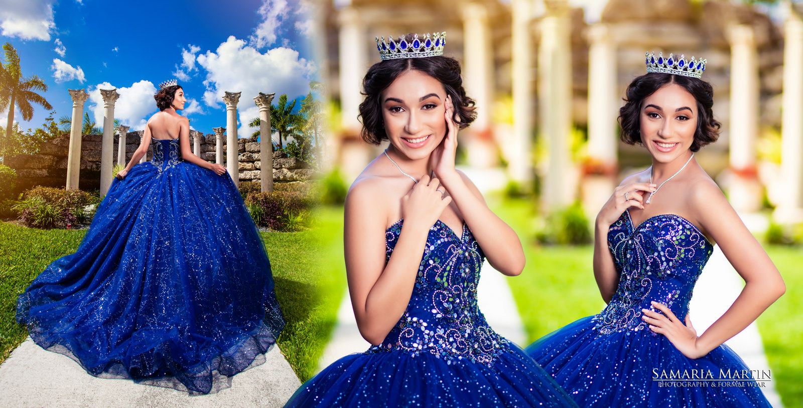 Fashion photoshoot, best quinceanera pictures in Miami, Samaria Martin Photographer, where to rent quinceanera dresses, quinceanera collection 1