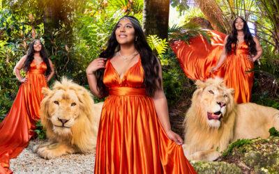 Photo Shoot with a Lion